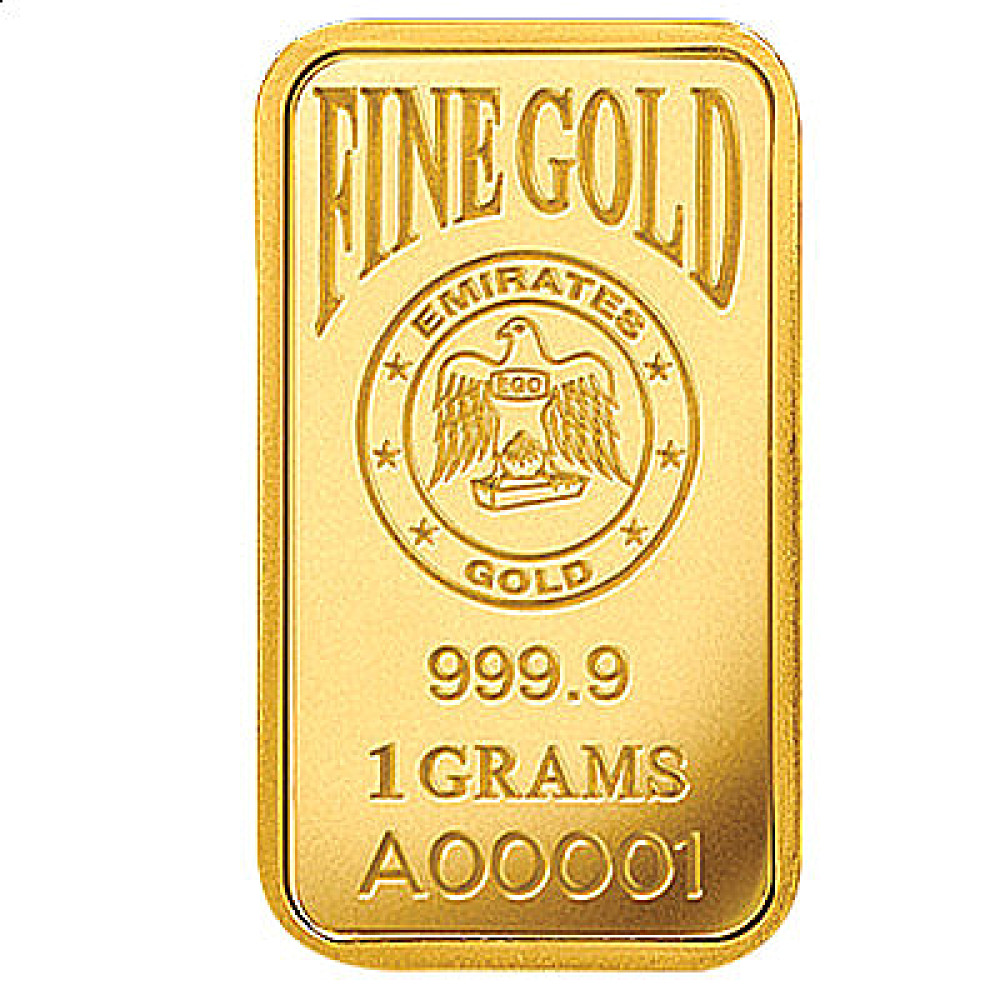 1 Gram Gold Bar 999.9 - Emirates Gold