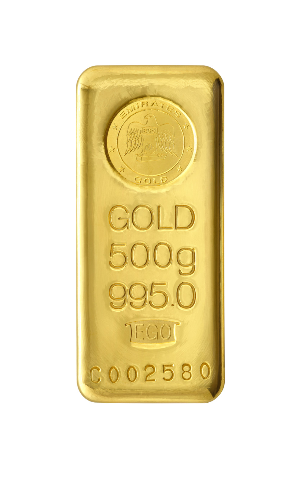 500 gram Gold Bar 995.0 - EMIRATES GOLD